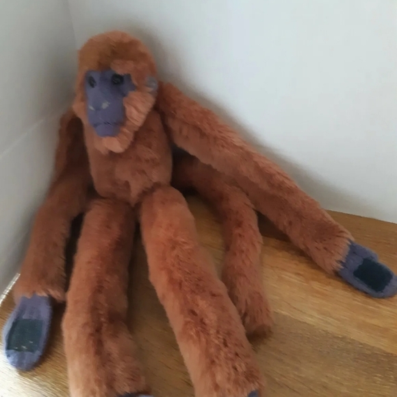 K&M INTERNATIONAL COMMON LANGUR MONKEY 17" PLUSH STUFFED ANIMAL HANGING CLOSURE - Picture 6 of 7